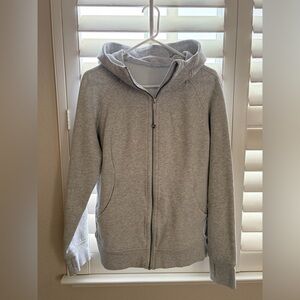 Lululemon Gray Zip-Up Scuba Hoodie